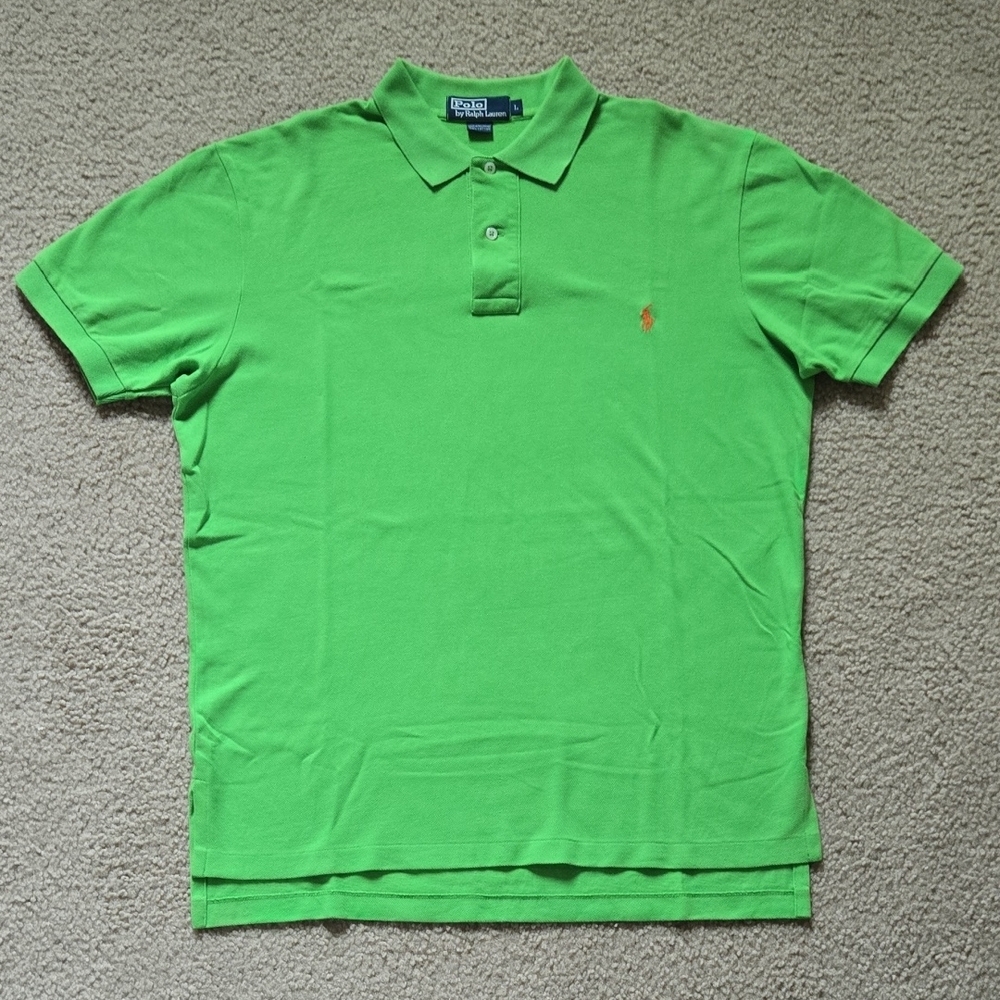 Polo Ralph Lauren Men's Green Polo Shirt L